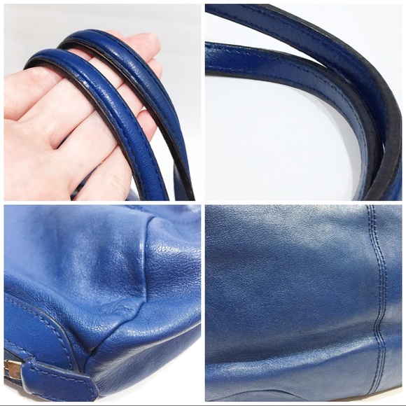 ❤️SOLD❤️Givenchy Blue Lambskin Leather Tinhan Hobo Bag - Picture 9 of 13